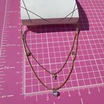 ALDO 2 pc bundle anklets Gold tone chain diamond paved cross pendants adjustable Photo 4