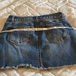 Wax Jean Distressed Denim Jean Skirt Photo 12