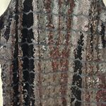 Vineyard Vines Black Sequin Rope Cocktail Mini Shift Dress Size 4 Party Holiday Photo 5