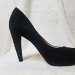 Nine West Suede Rhinestone Heels sz 8M Photo 6