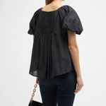 NWT Harshman Keiko Black Blouse
Black Ruffled Puff Sleeve Blouse Size M Photo 2