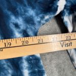 Mud Pie  Dress Tie Dye Tiered Tunic Top 3/4 Sleeve Casual Blue‎ White Size Small Photo 8