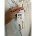 Roxy NWT  Women's Oceanside Sea Salt Drawstring Wide-Leg Pants Size Large Photo 3
