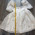 Princess Polly White Babydoll Dress Puff Sleeve US 6 Party Photo 9