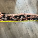 White House | Black Market Floral Black and Pink Scarf. Photo 2