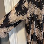 Linea Black and Tan Lace Blouse Size 18 Photo 7