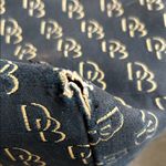 Dooney & Bourke Black and Brown Logo Satchel Photo 6