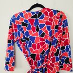 Diane Von Furstenberg  New Julian Two Wrap Dress Giraffe Spots Multi Print Size 8 Photo 5