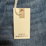 Good American The Cut Off Foldover High Waist Denim Shorts Photo 7