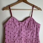 Betsey Johnson  Dress Womens 12 Pink sequin Heart bustier tiered Tulle Maxi i Photo 5