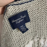American Eagle - Wool Blend Navy Cream Sweater Photo 4