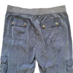 XCVI  Washburn Cargo Pants Sz XL Blue Utlilty Lightweight Flare‎ Leg Comfort Photo 8