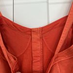 Free People New  Small Orange Peach Corset Mini Bodycon Dress Photo 7