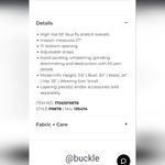 Buckle Sneak Peak High Rise Denim Overalls L Photo 6