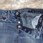 American Eagle Boy Crop Stretch Jeans Button Fly Photo 5