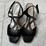 Aquatalia Open Toe Suede/Patent Leather/Straw Peep Toe Wedges Sz 8 Photo 3