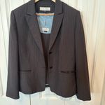 Tahari ‎ Gray Pinstripe Three Piece Skirt Suit Set Size 14 Photo 1