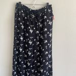 Xhilaration NWT  Floral Black and White Women's Flare Pants Size L Photo 4