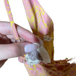 Anthropologie ‎ Lilka Saffron Romper Culottes Tie Back Floral Pink Yellow Small Photo 9