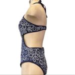 Aerie Swimsuit One Piece Monokini Navy Floral L Large Photo 1
