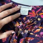 Beach Lunch Lounge Floral Print Dress Long Sleeve Boho Tassel‎ Tie S Photo 1