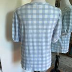 LC Lauren Conrad Lauren Conrad Medium Blue Checkered Top Photo 2