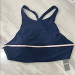 Aerie Navy Blue Swimsuit Top with Racerback Design Photo 3