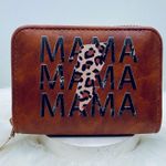 Mama Zip Around Faux Leather Wallet Brown Photo 0