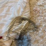 Forever 21  Rhinestone Elegant White Ruched Dress Photo 1