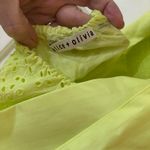 Alice + Olivia Jules Tie-Back Paneled Maxi Dress Size 4 Eyelet Neon Lace Spring Photo 12