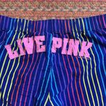 PINK - Victoria's Secret Y2K VINTAGE NAVY RAINBOW STRIPE LOVE PINK PAJAMA LOUNGE PANTS Victorias SECRET Photo 2