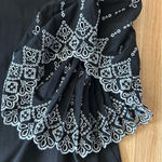 Chico's Chico’s embroidered puff pleat sleeve boho tee shirt blouse top size 3 XL Photo 9