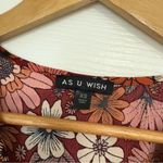 As You Wish As U Wish Red Floral Dress Size XS Photo 6