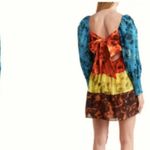 Alice + Olivia  Rowen Floral Long Sleeve Tiered Cotton Minidress M Photo 4