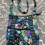 Vera Bradley  Blue and Purple Floral Crossbody Bag Photo 0