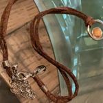 Lia Sophia Silver and Brown Gemstone Necklace Photo 4