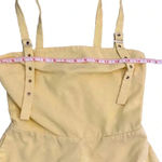 SheIn Womens Small Yellow Romper Adjustable Straps One Piece Shorts Photo 6