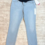 Isabel Maternity Womens 10 Light Blue Skinny Jeans Over the Belly Stretch pocket Size undefined Photo 0