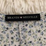 Brandy Melville white blue floral Robbie wrap dress Photo 5