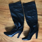 Jimmy Choo  Black Knee-High Leather Boots Photo 0