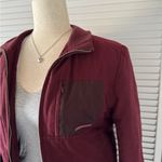 Uright Puffer Interior Burgundy Zip Up Jacket Red Size M Photo 2