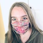 MunandMe Pink floral cotton adult cloth face mask Photo 5