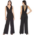 BCBGMAXAZRIA CAHYA WIDE LEG V-BAC w/ Tie Belt NEW Photo 1