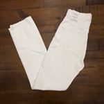 ZARA Straight Fit High-Rise Regular Length White Jeans - Women's Size 32 Photo 1