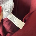 EXPRESS sz 00 Burgundy red deep plunge party jumpsuit Photo 5