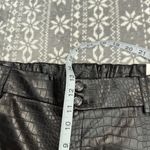 NWT Faux Crocodile Wide Leg Crops In Black Size 16 Chico's Size 3 Photo 10