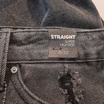 Simple Society Juniors Crop Jeans High Rise Straight Leg Distressed Size 15/32 Photo 5