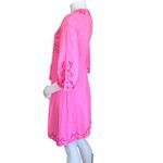 Lilly Pulitzer  Pink Cover Up Robe Embroidered Open Tie Front 100%?Cotton Size XS Photo 2