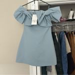 ZARA  Blogger Favorite Double Bow Strapless Mini Dress Photo 10