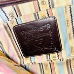 Brighton Wicker Leather Handbag Photo 6